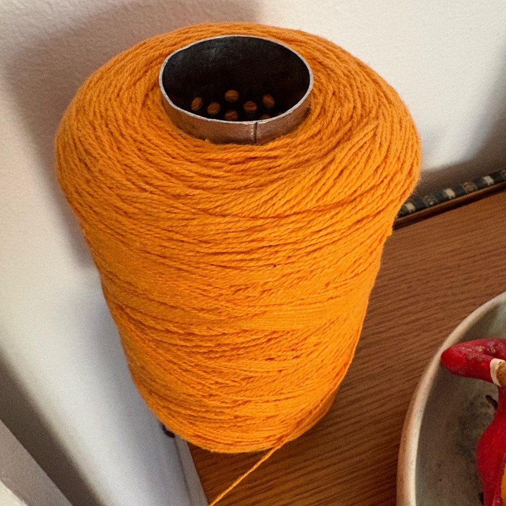 Bright Orange Craft Yarn for Creative Projects